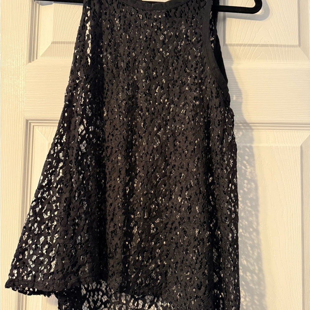Banana Republic Black Lace Top